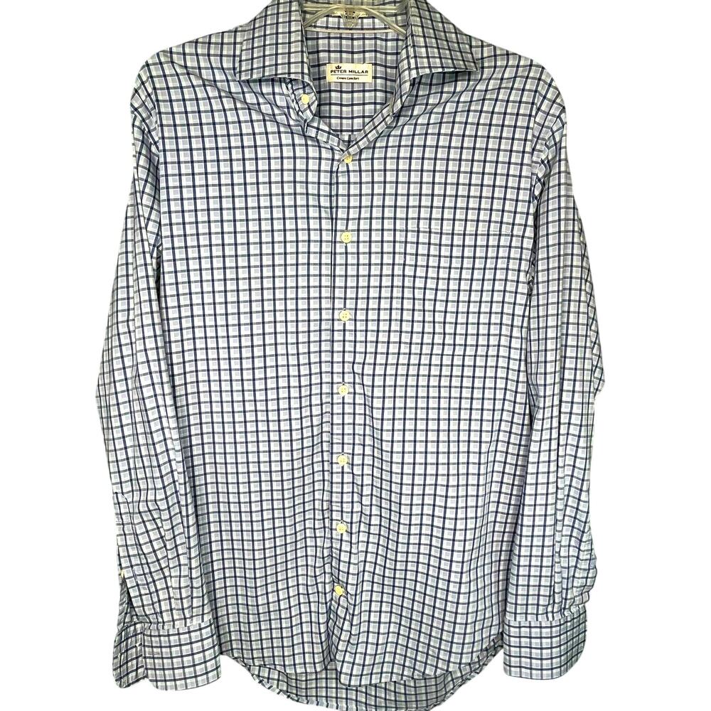 Peter Millar Crown Comfort L/S button up shirt, lavender/blue, size M, EUC